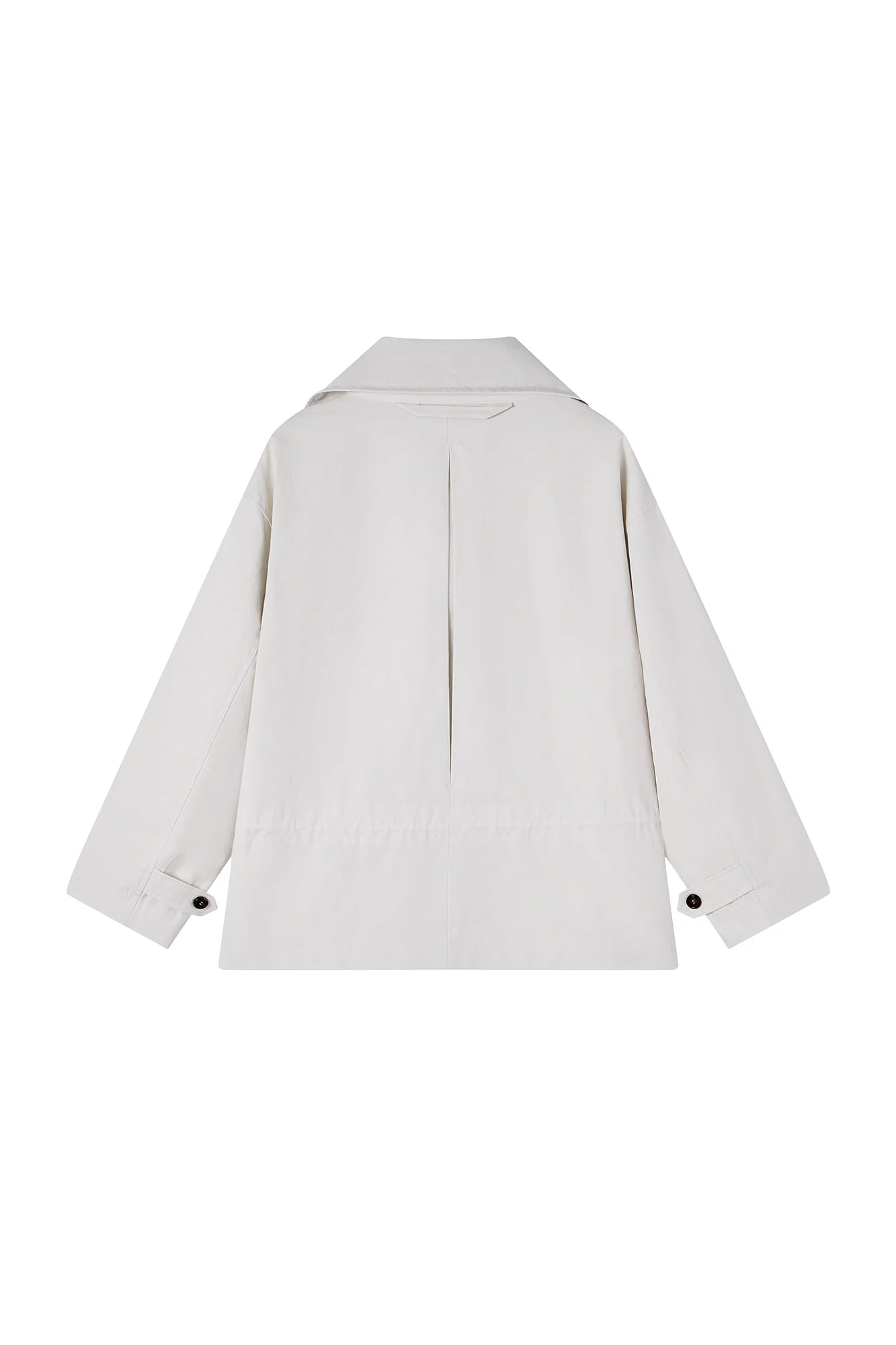 SAME FLOW Stand-Collar Drawstring-Waist Jacket