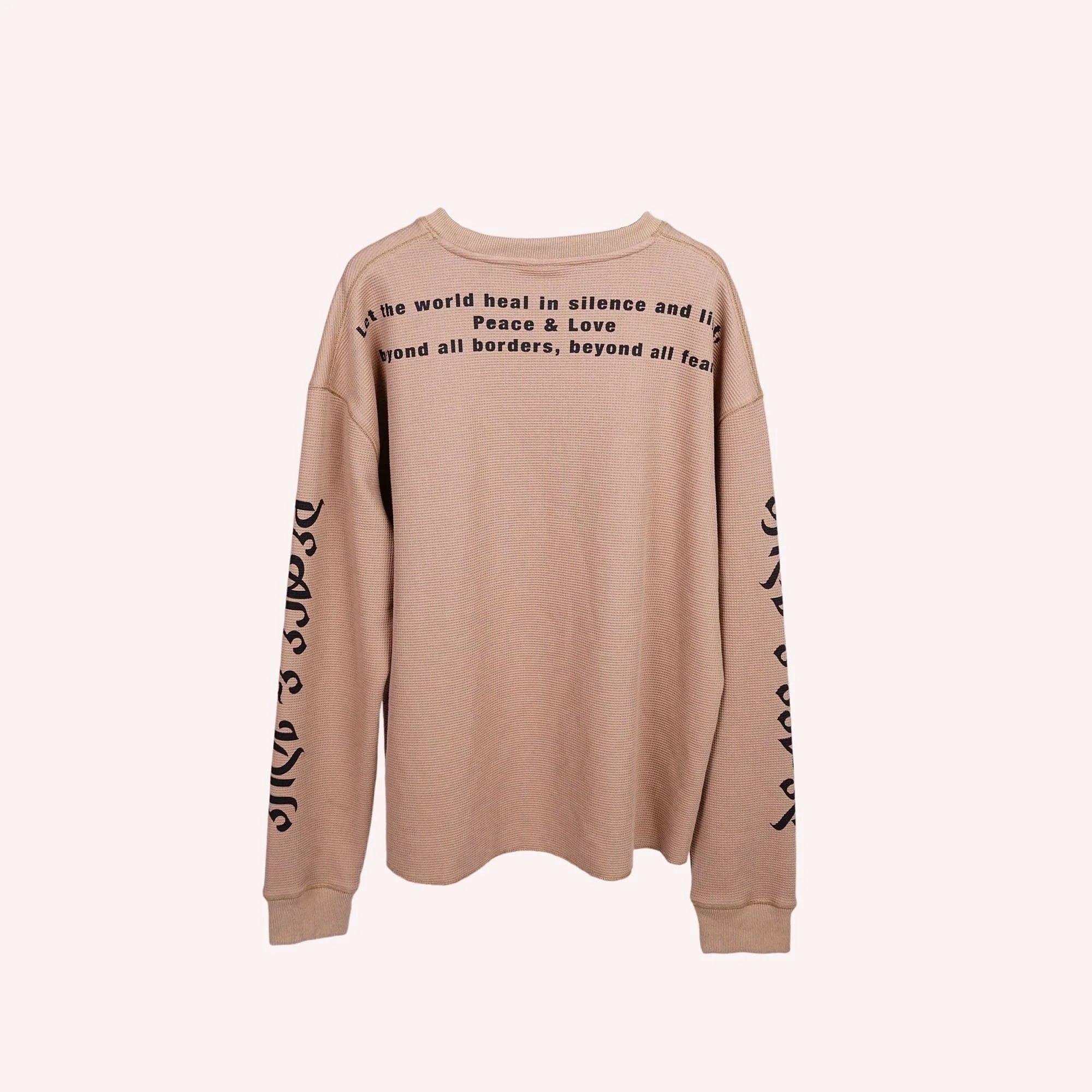 VINKID Pigeon Graphic Waffle Sweatshirt