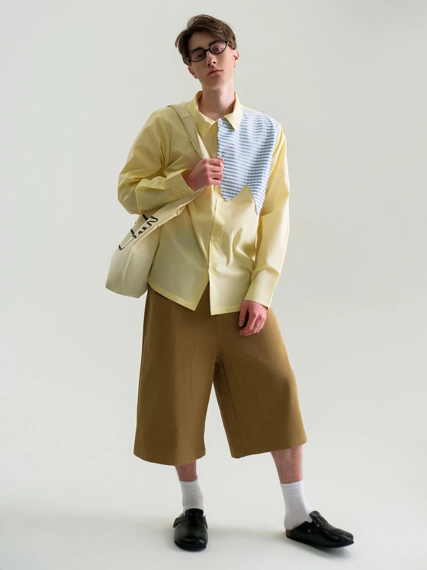WIID Checks Asymmetrical Patch Shirt