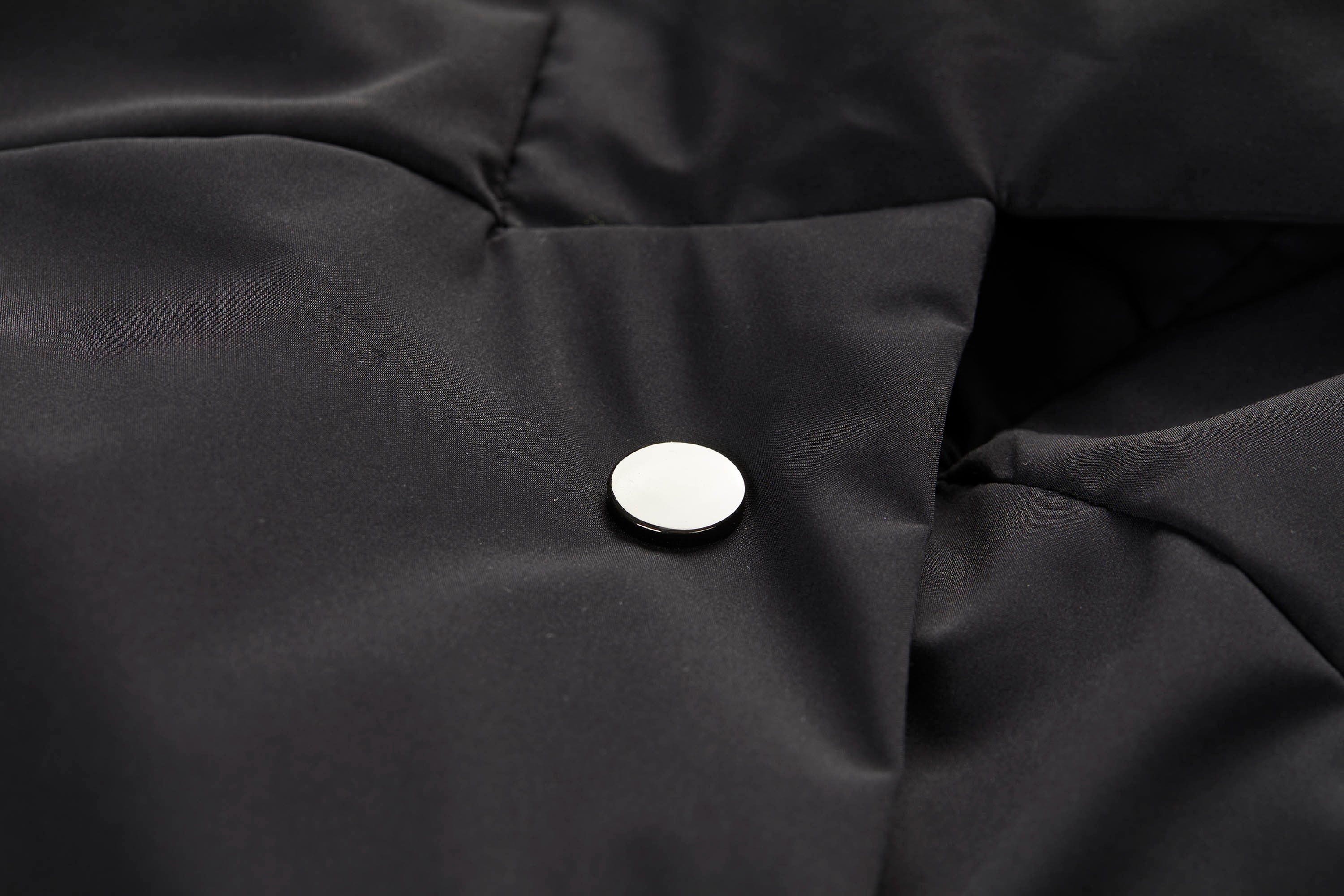 ORGANIC EMOTION Deconstructed Scarf Collar Down Vest