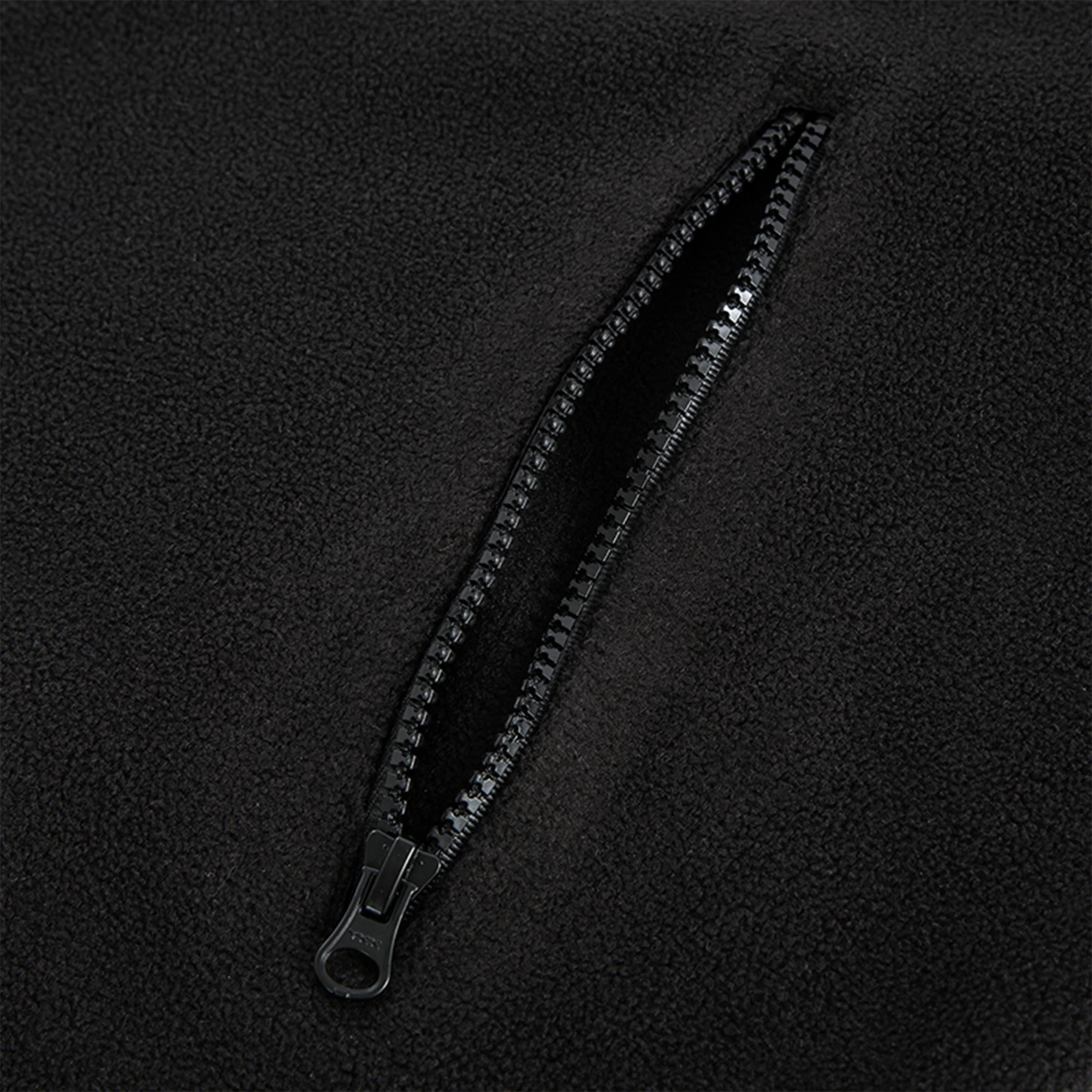 F2CE Embroidered LOGO Patch Half-Zip Fleece Hoodie