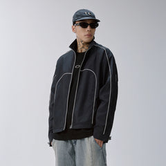 F2CE Contrast Piped Track Jacket