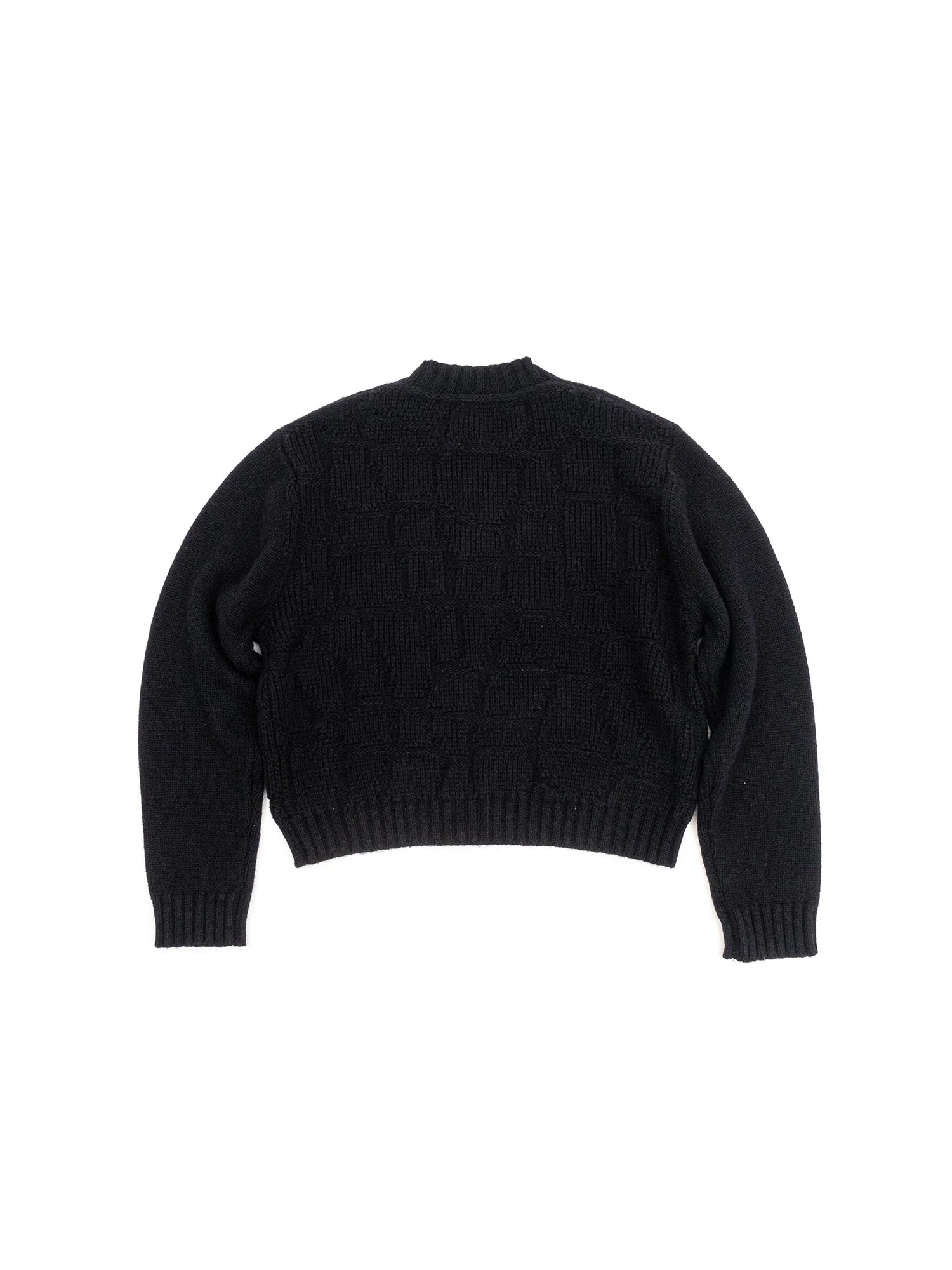 IN EXISTENCE Wool-Blend Snake Scale Jacquard Cardigan
