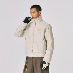 CATSSTAC Faux Fur Lining Washed Jacket