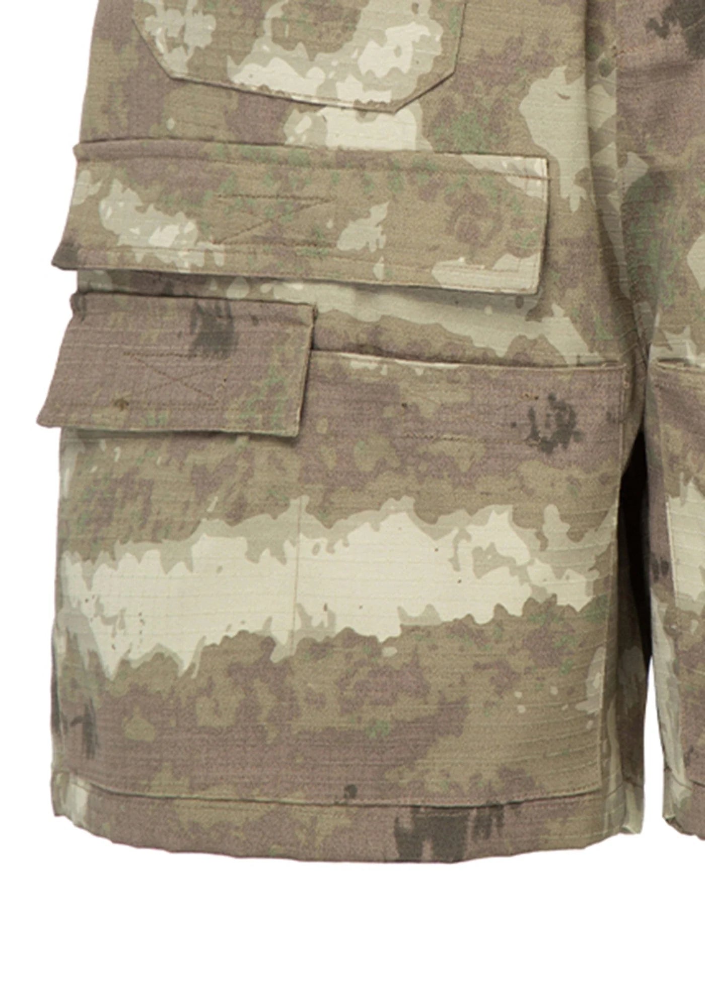 F2CE Retro Camo Multi Pocket Buckle Shorts