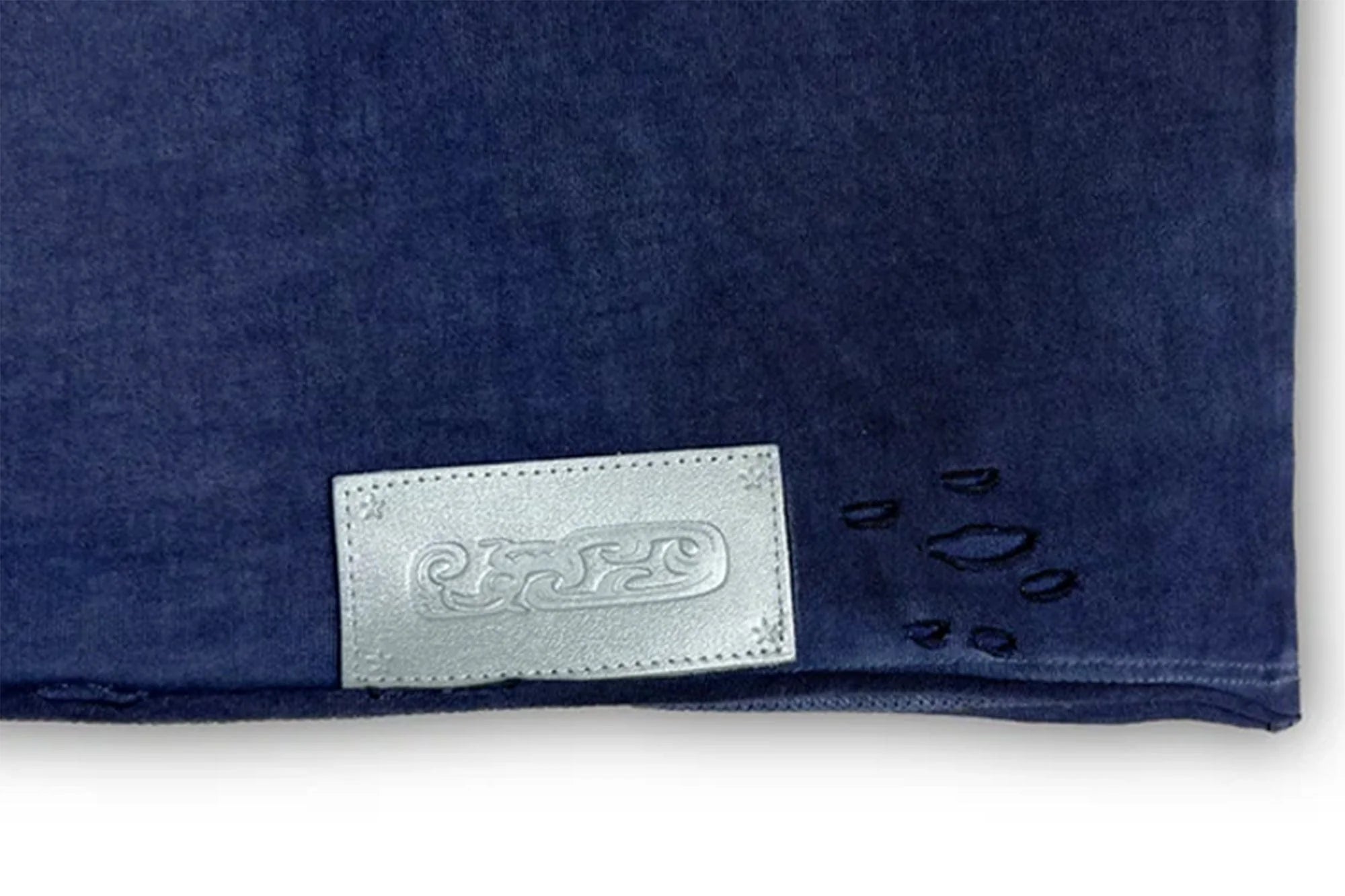 TECNINEGROUP Distressed Blue-Dyed Graphic T-Shirt
