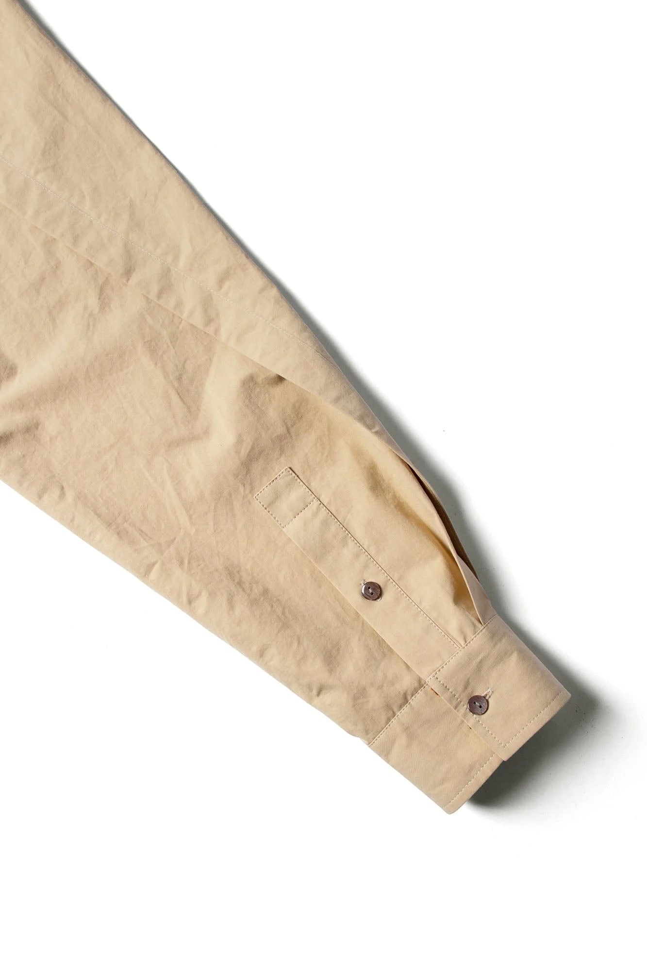 RELABEL Detachable Hood Beaded Ruched Shirt Brown