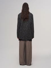 ILNya Nieternite Nifutur Paisley Jacquard Oversized Blazer