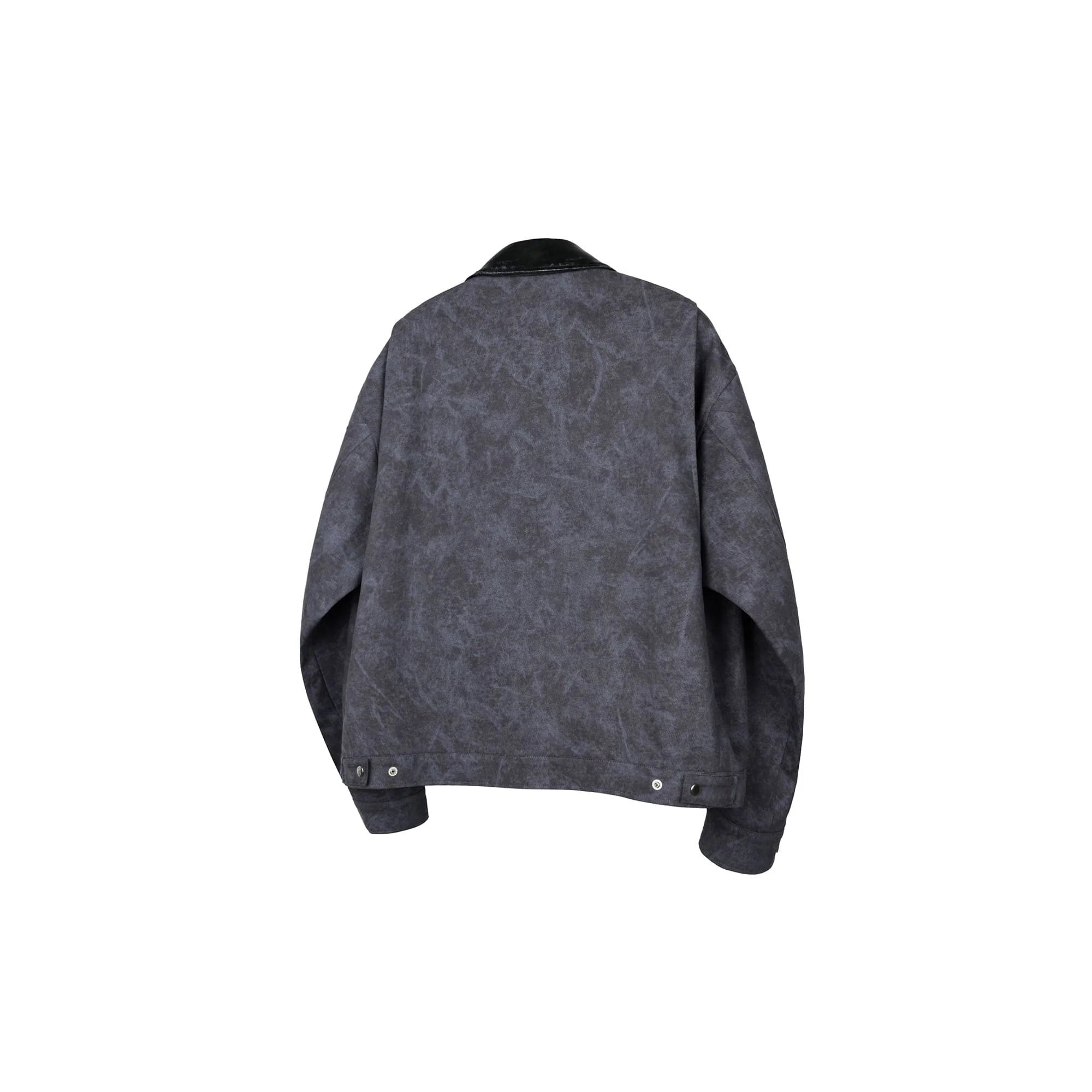 OKAYTHXBYE Essential Contrast Collar Washed Jacket
