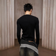 DND4DES Bullet LOGO Graphic Long-Sleeve Tee
