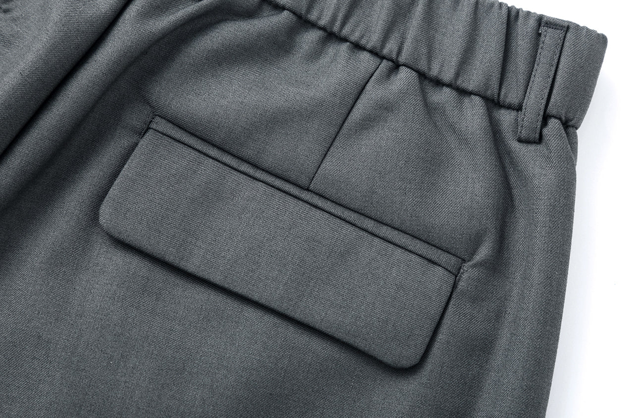 CLP Essential Pleat Curved-Leg Trousers
