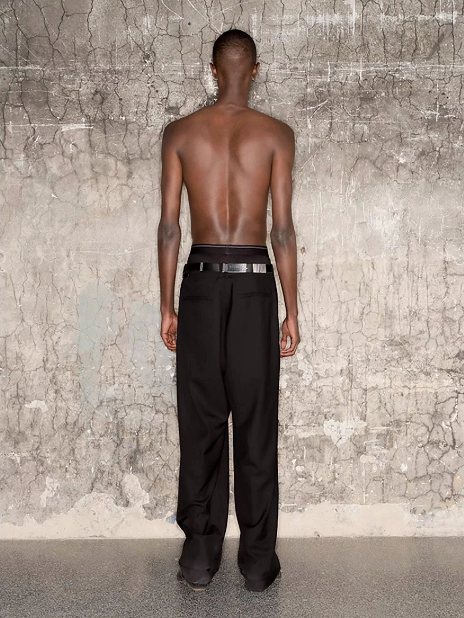 TRIANGLE PROJECT Essential Wool-Blended Oversized Trousers