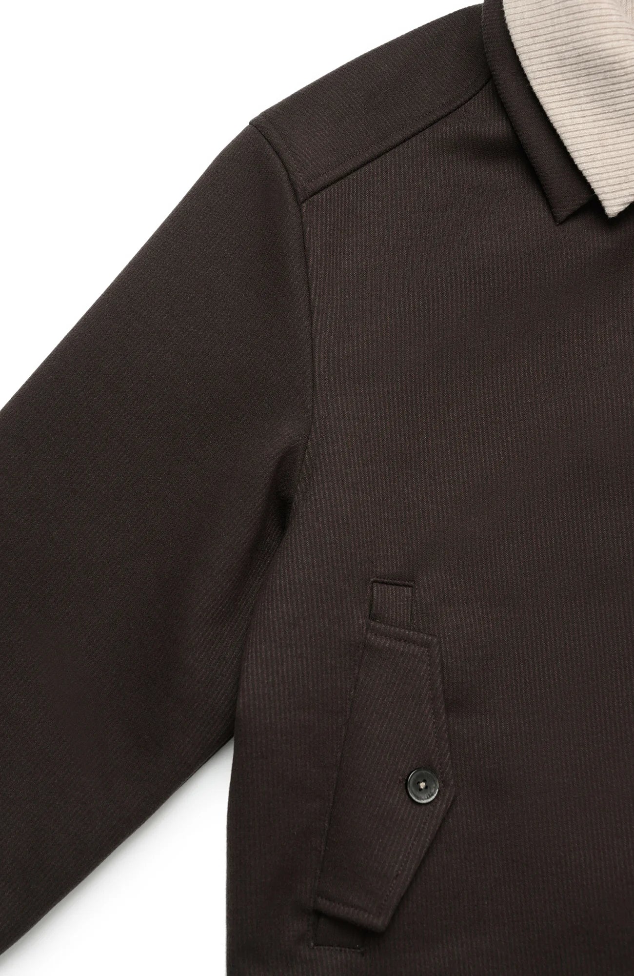 OKAYTHXBYE Faux-Layer Knit-Inset Jacket
