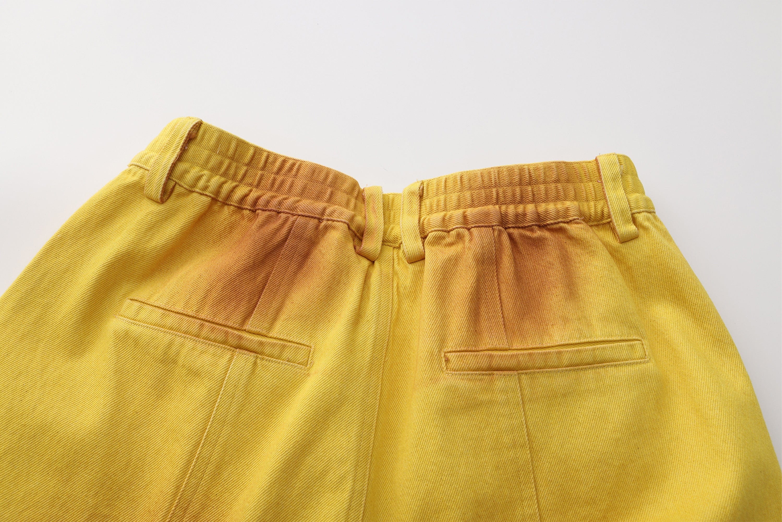 VANN VALRENCE Dye-Washed Convertible Wide-Leg Pants