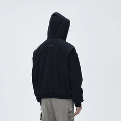 CATSSTAC Deconstructed Paneled Washed Hooded Jacket