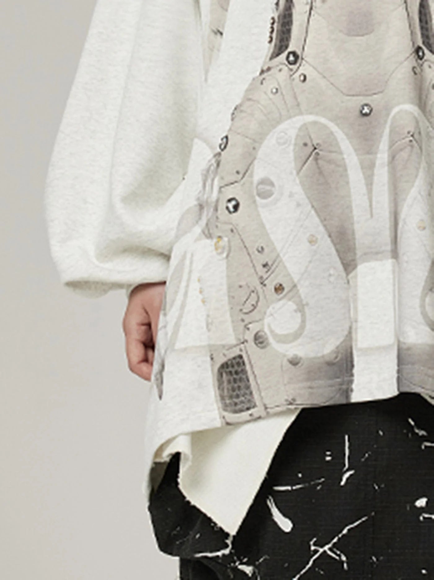 DAMAGE ASIA Ex Machina Graphics Oversized Hoodie
