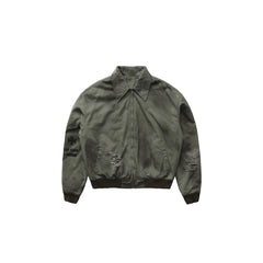 LUUUCAM Distressed Skull Graphic Cropped Puffer Jacket