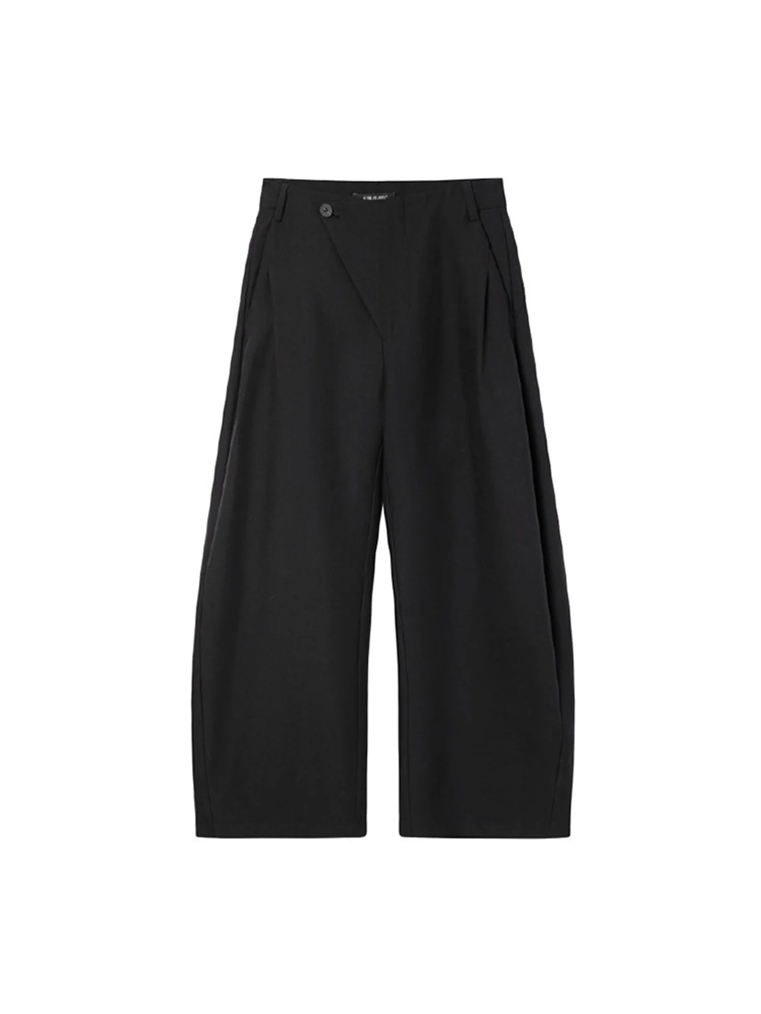 ALVNG AR ANTS Asymmetric Pleated Wool-Blend Wide-Leg Trousers