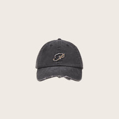 OPICLOTH Distressed LOGO Embroidered Cap
