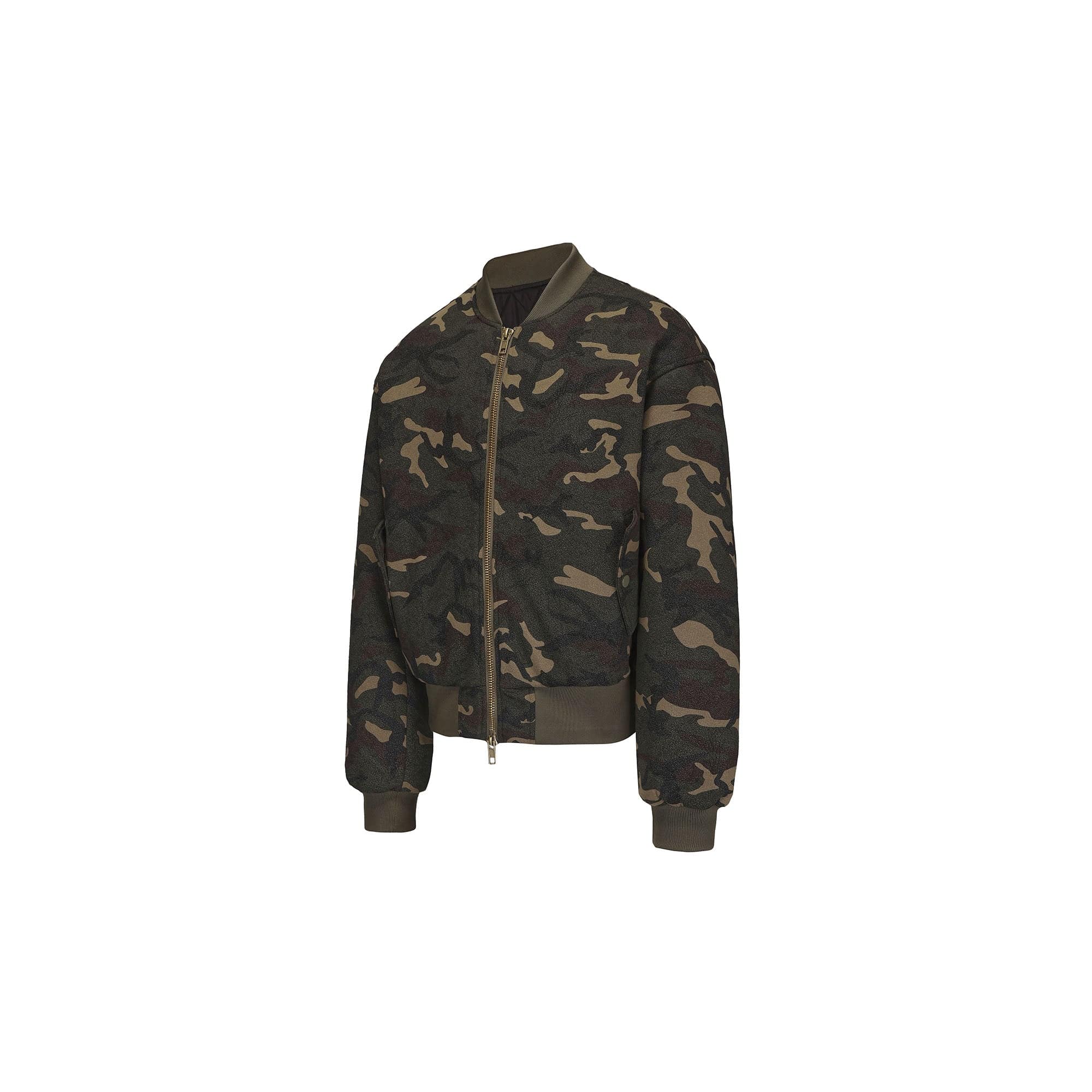 LUUUCAM Classic Camo Bomber Jacket
