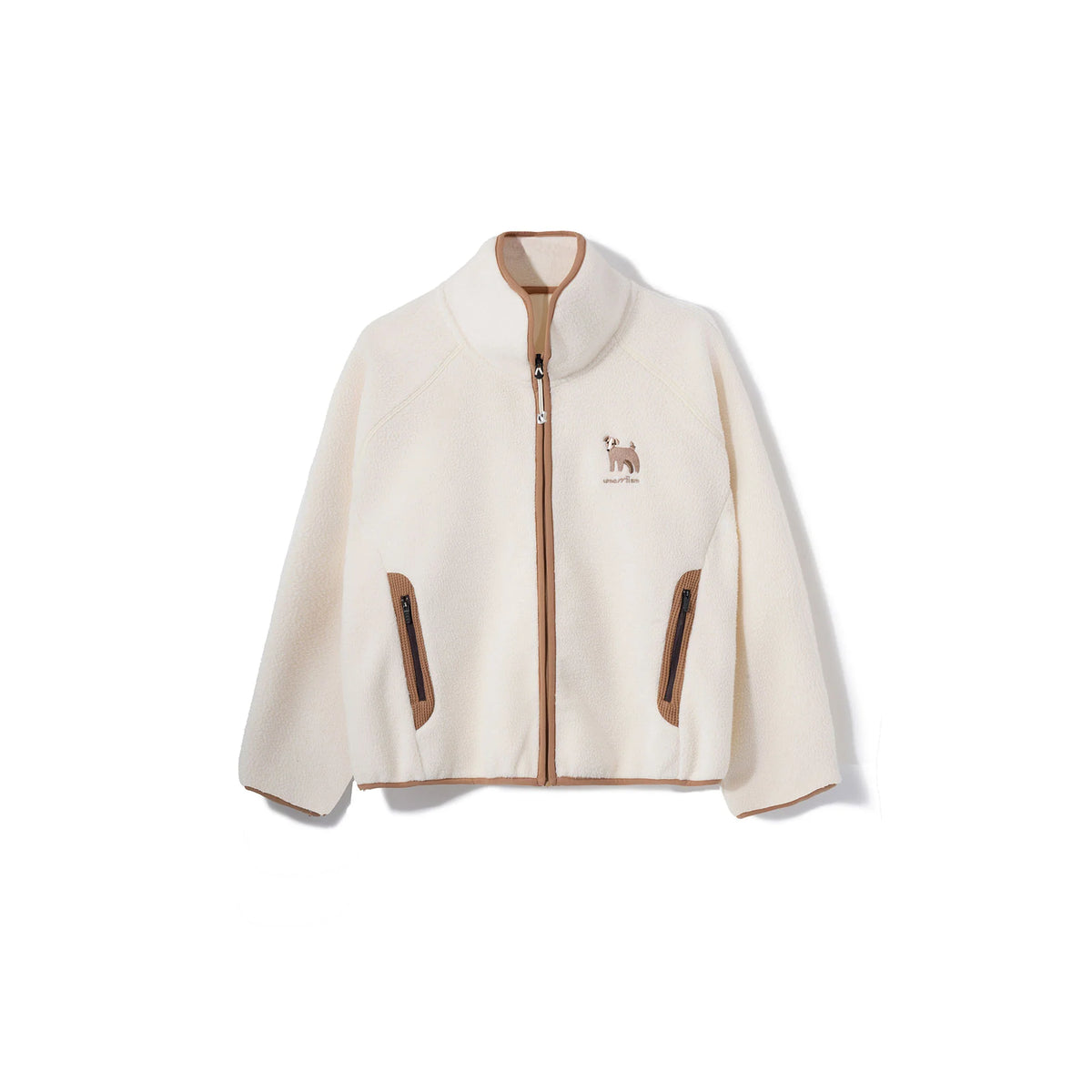 UMAMIISM Contrast Trim Fleece Jacket