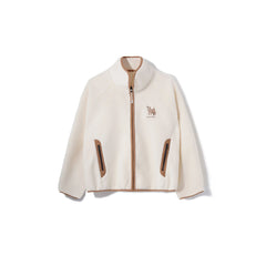 UMAMIISM Contrast Trim Fleece Jacket