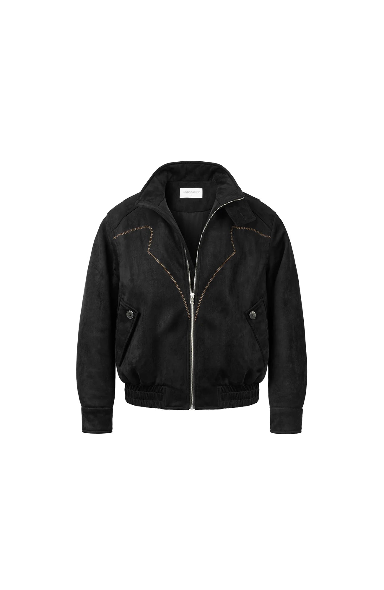 OKAYTHXBYE Wool-Padded Faux Suede Jacket