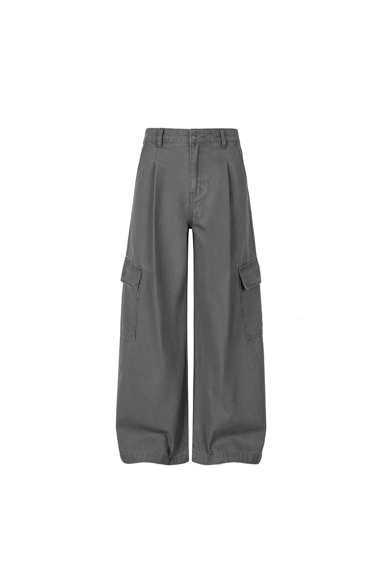 OKAYTHXBYE Pleated Utility Baggy Cargo Pants