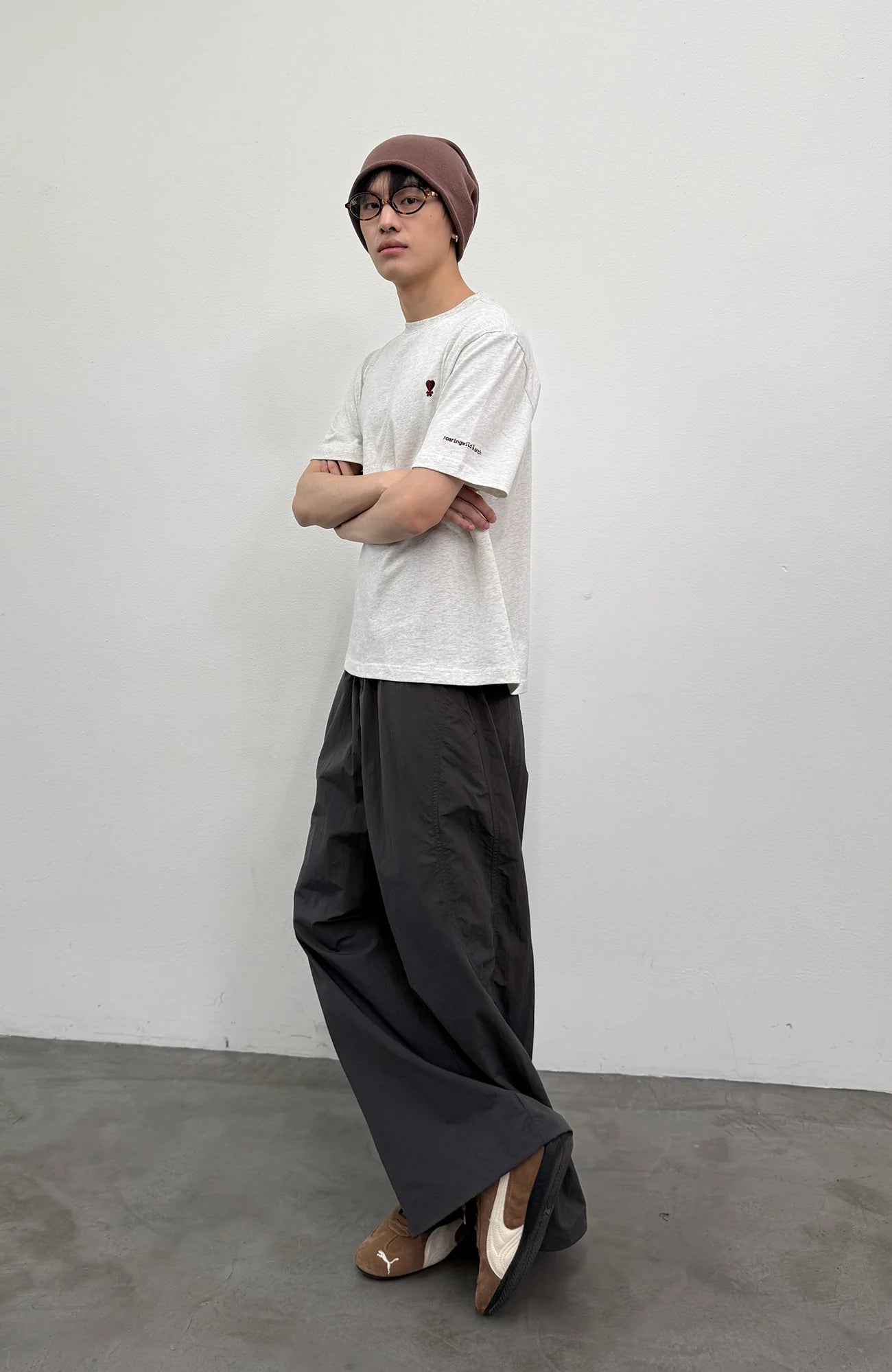 ROARINGWILD A ARCH Quick-Dry Wide-Leg Parachute Pants