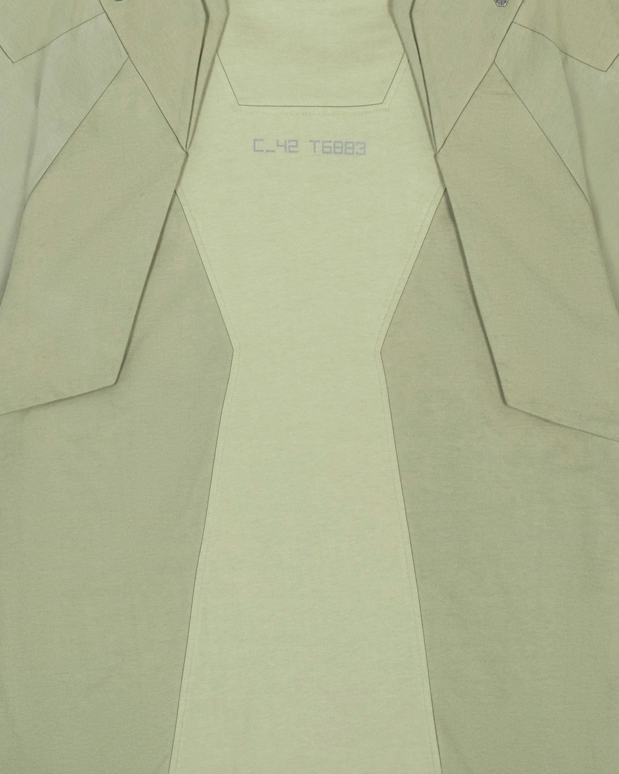 XIPHEVIL Deep Zone Deconstructed Armor Rivet T-Shirt Green