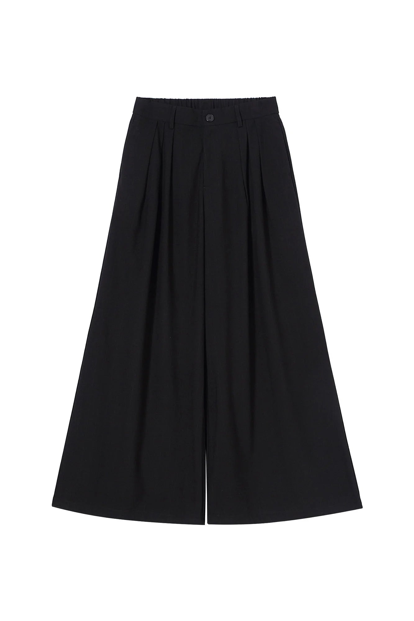CLP Pleated Draped Wide-Leg Trousers