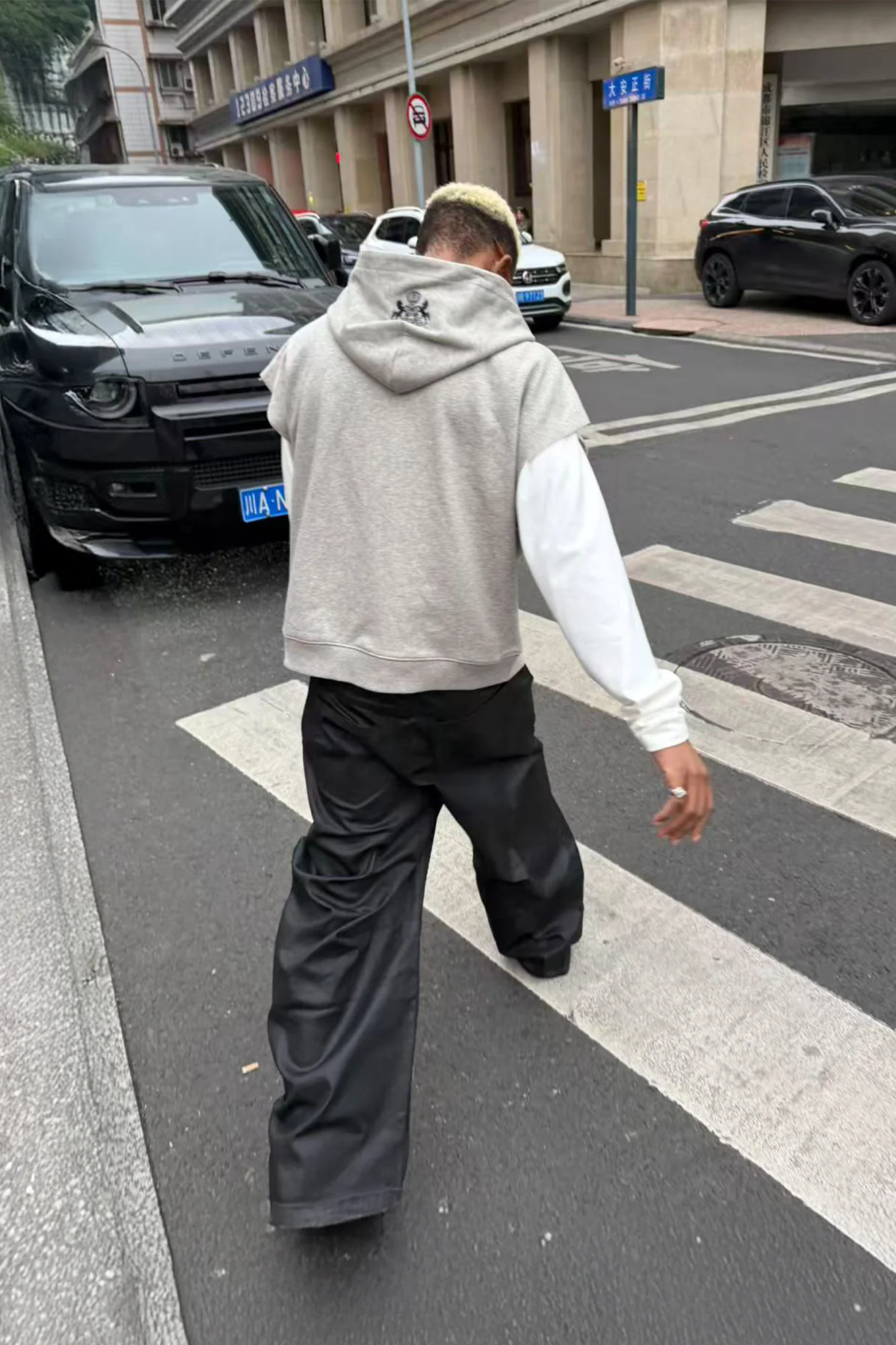 STEEPC Waxed Baggy Jeans
