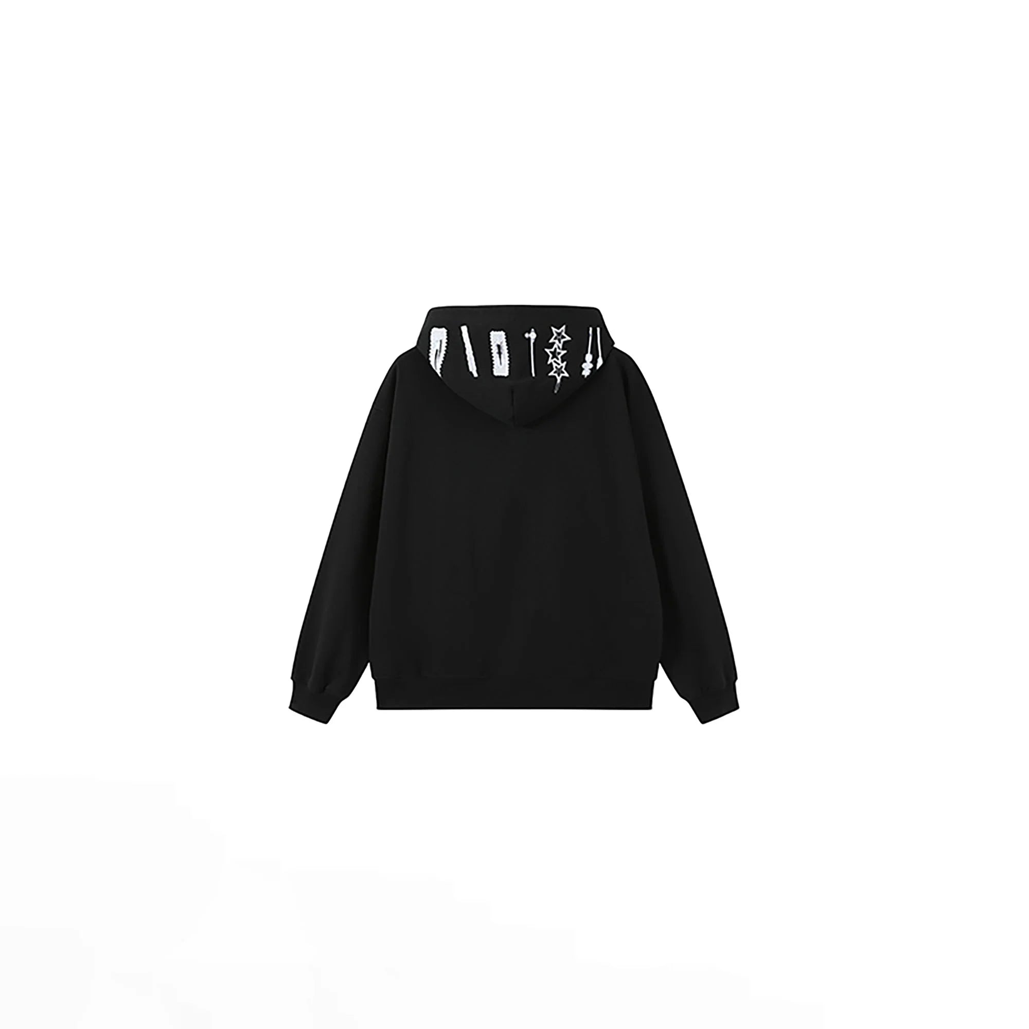 DONSMOKE Hairclip Graphic Double-Zip Hooded Jacket