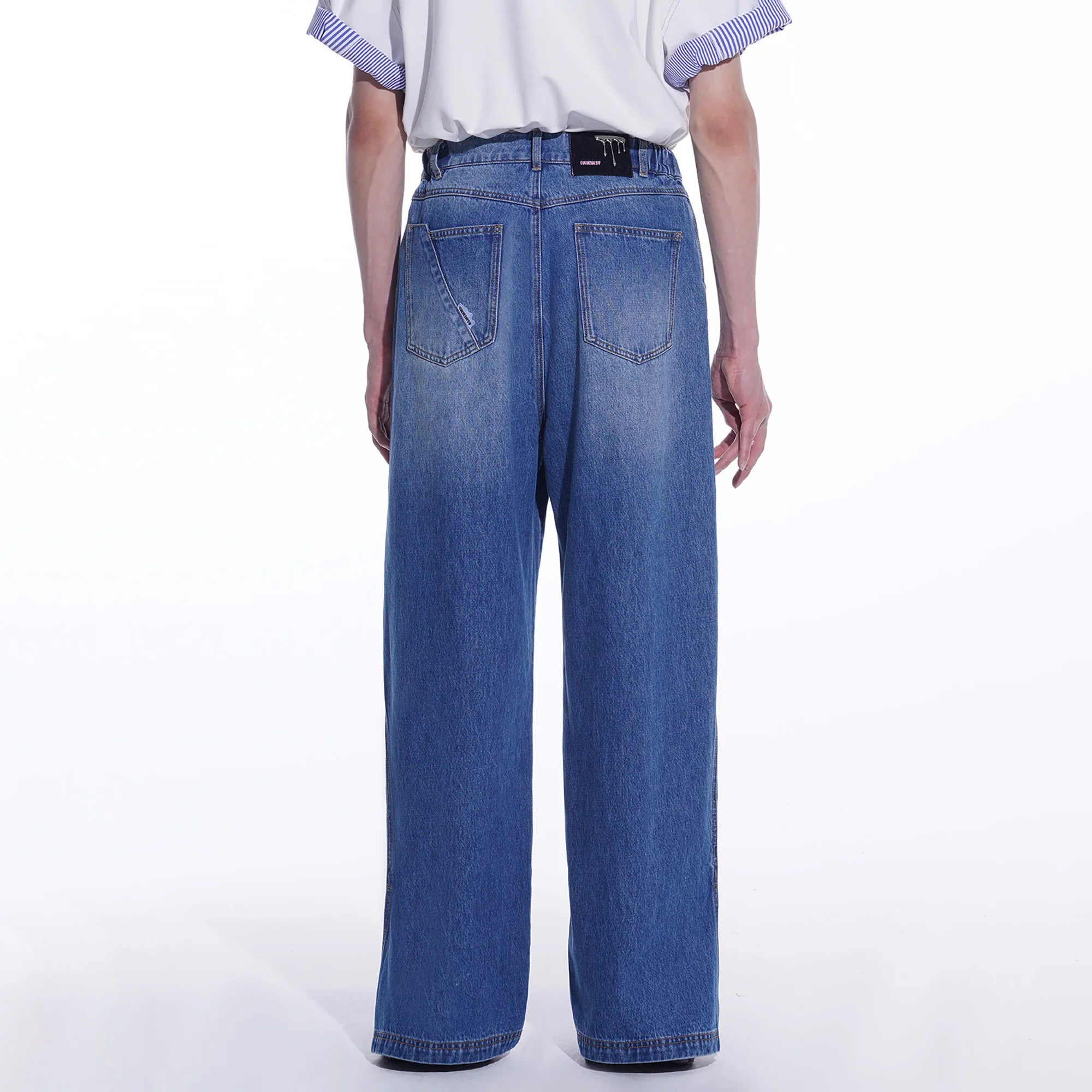 TIWILLTANG Side-Cut Oversized Jeans