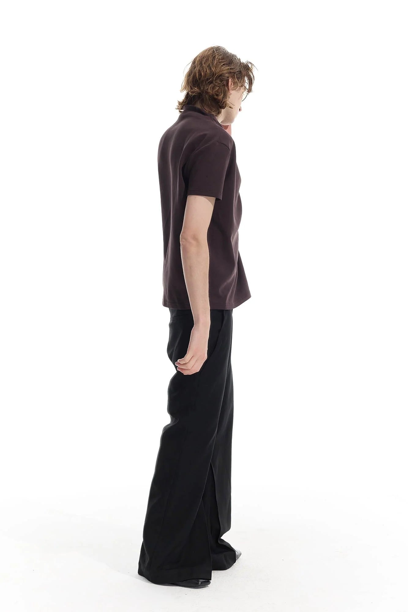WHISTLEHUNTER Essential Crinkled Mock T-Shirt