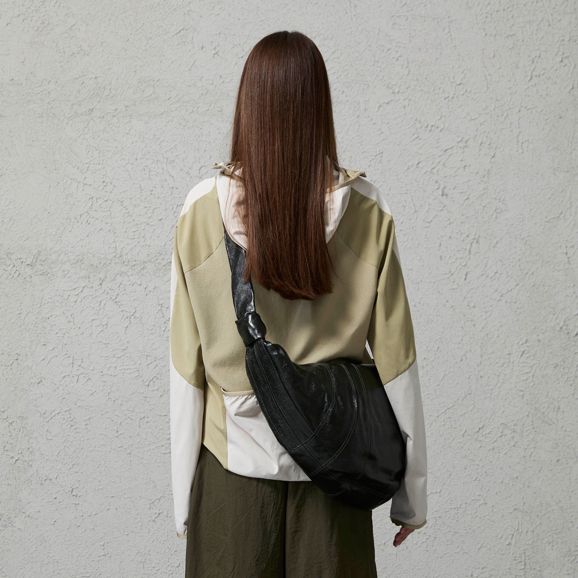 ORGANIC EMOTION Contrast Spliced Hooded Sorona Pullover Jacket