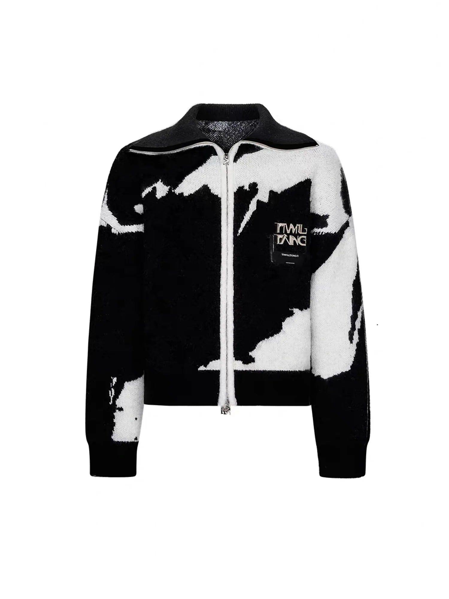 TIWILLTANG Jacquard LOGO Patch Knit Jacket