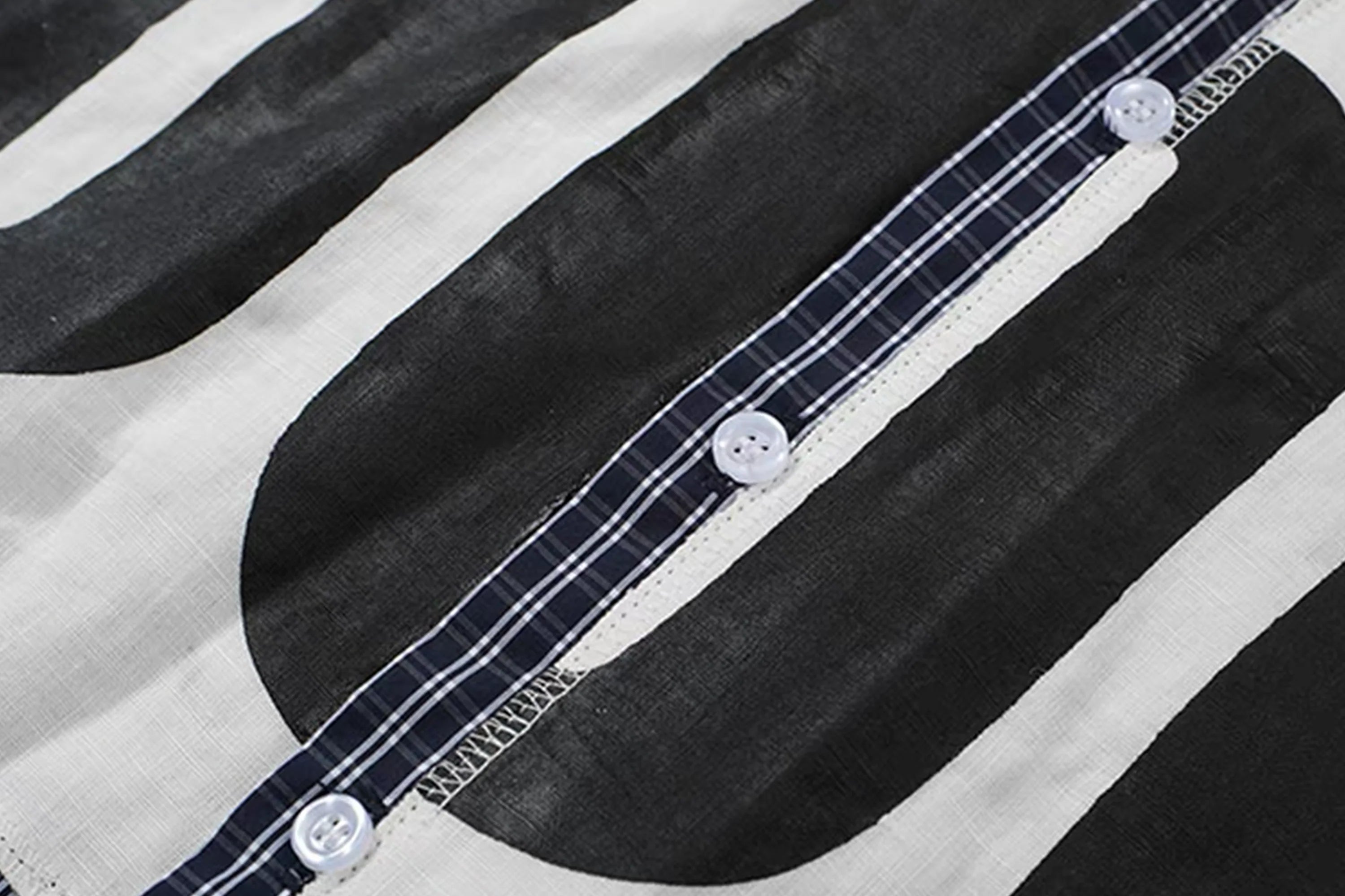 NOTHINGNESS WORLD Deconstructed Layered Graphic Spliced Shirt