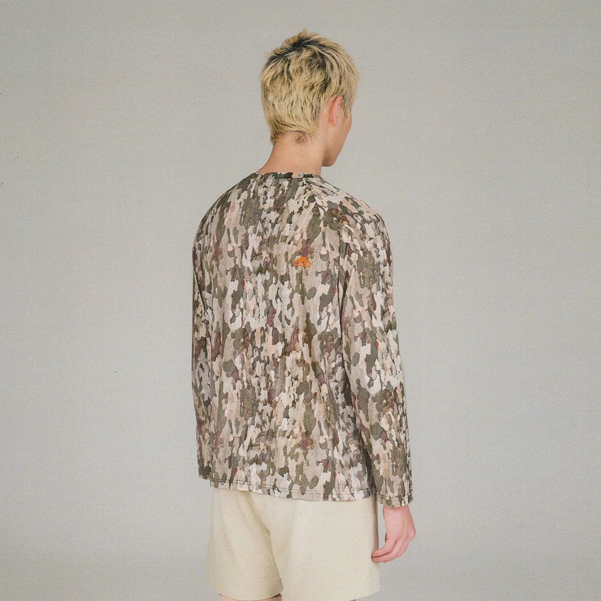 URBAN+FOREST Bark Camo Bamboo-Blend Tee