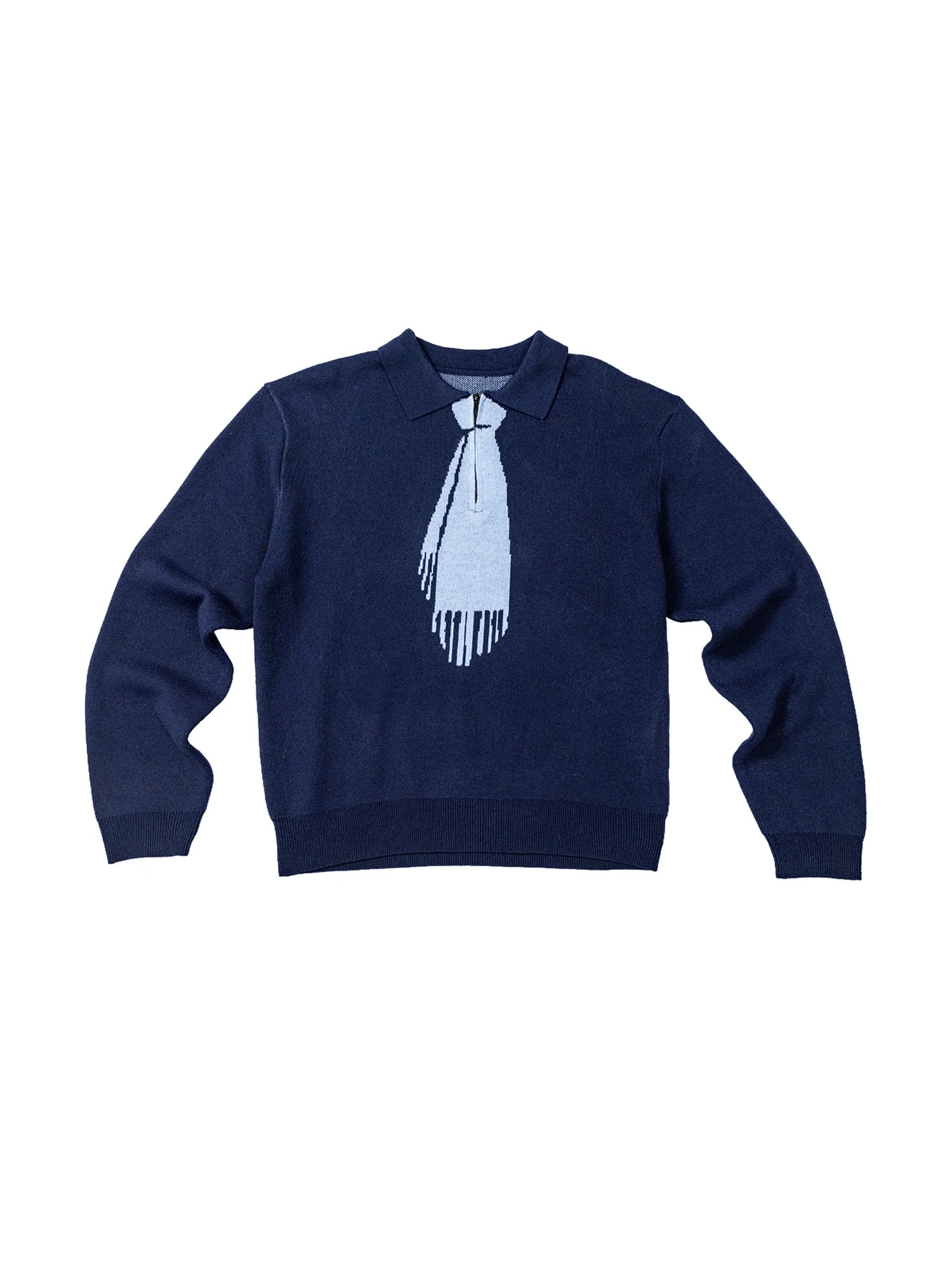 KADAKADA Tie-Jacquard Wool-Blend Sweater