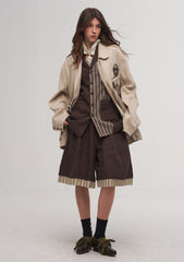 ILNya Nieternite Nifutur Ink Portrait Cotton-Linen Jacket