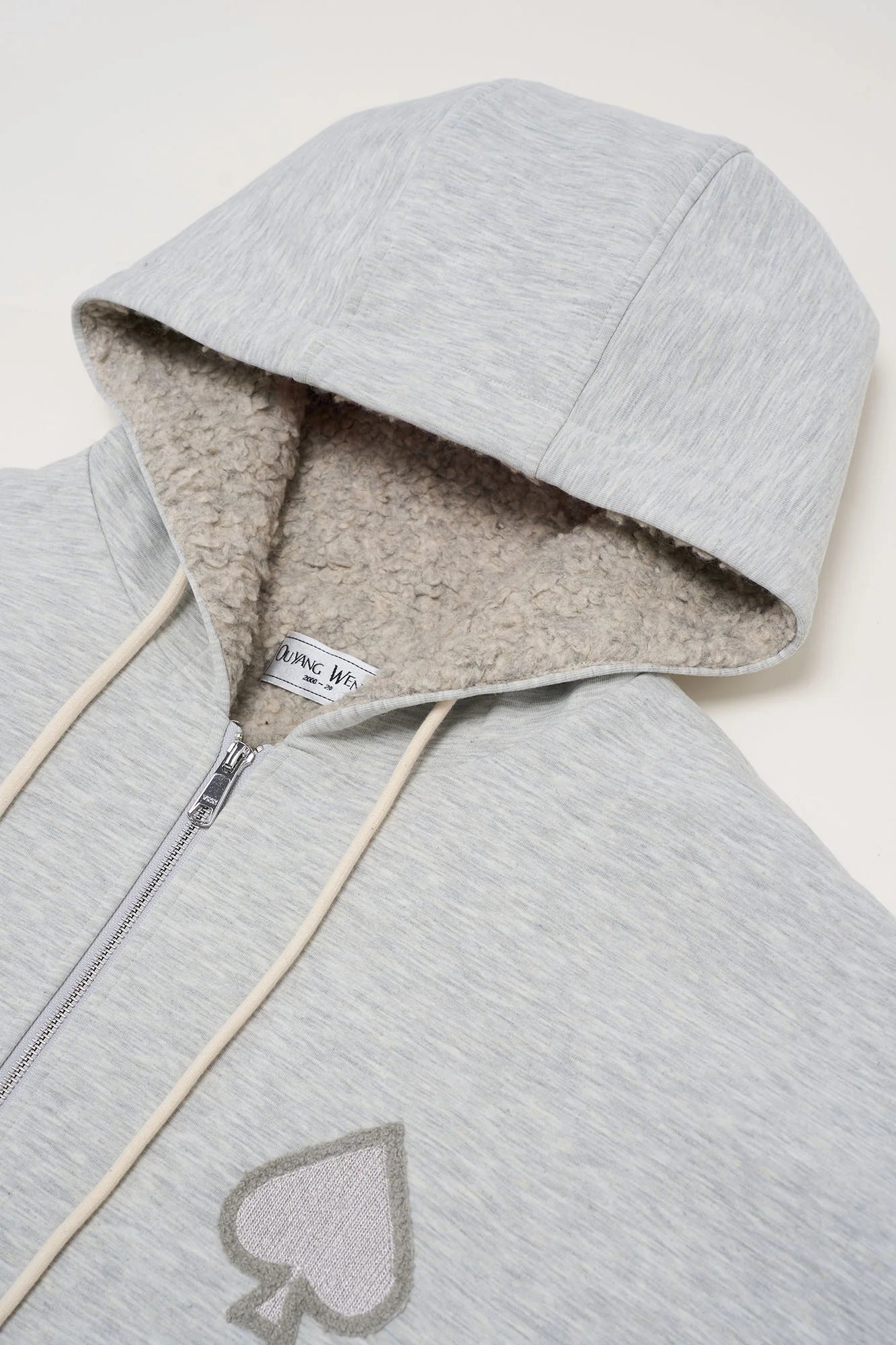 OUYANG WENJUN Sherpa-Lined Hooded Jacket