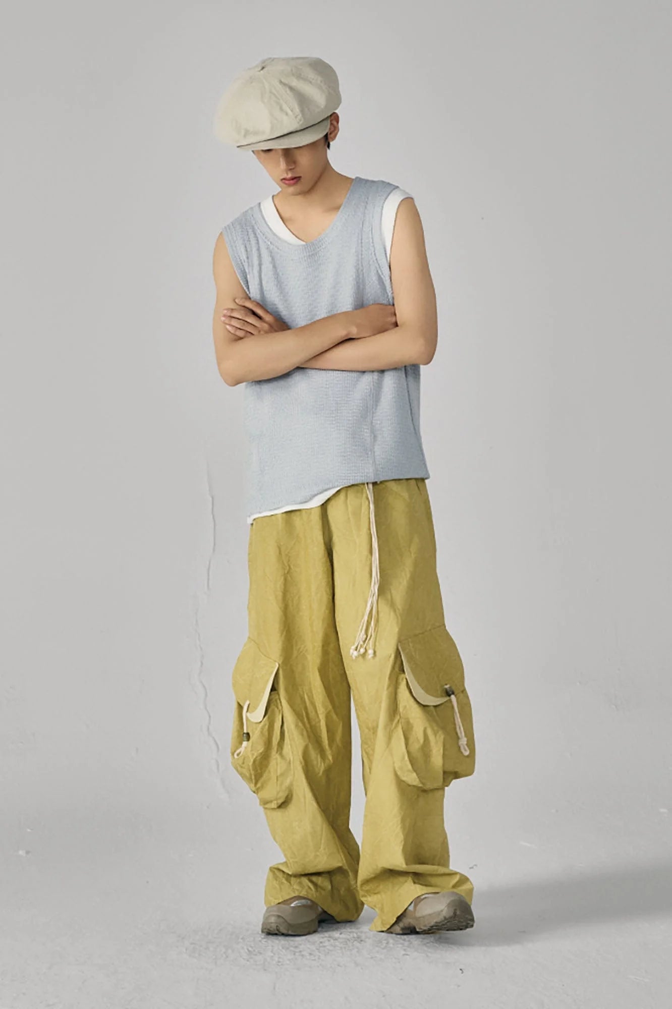 GONGHE REPUB Wavy Ribbed Vest