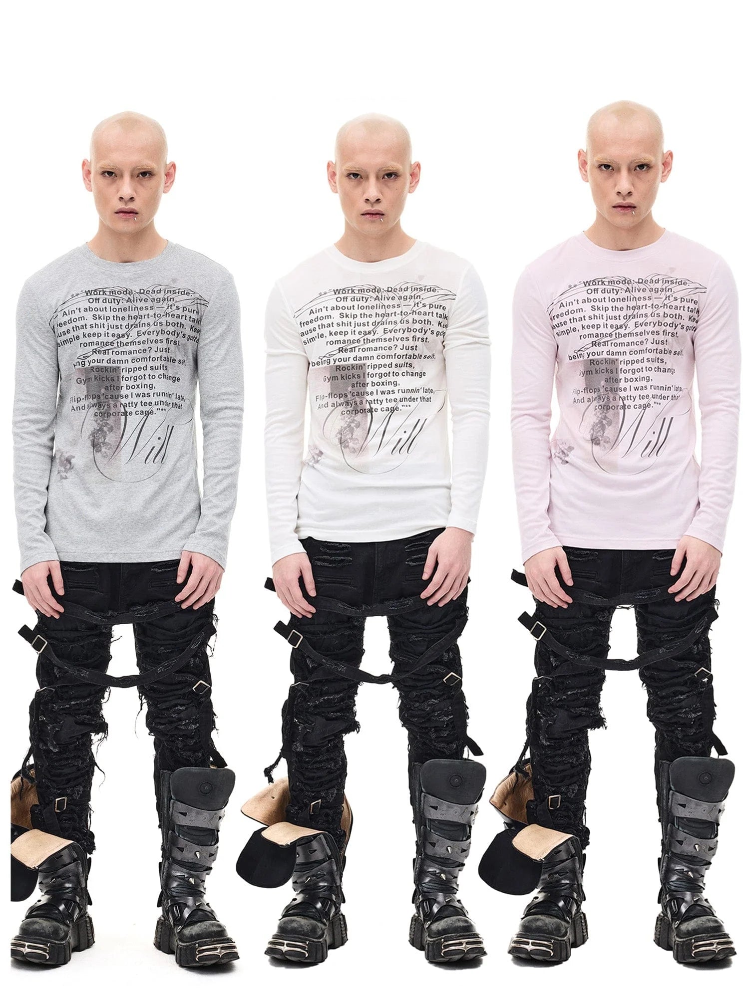 WHISTLEHUNTER Graphic Slim-Fit Stretchable Long-Sleeve Tee