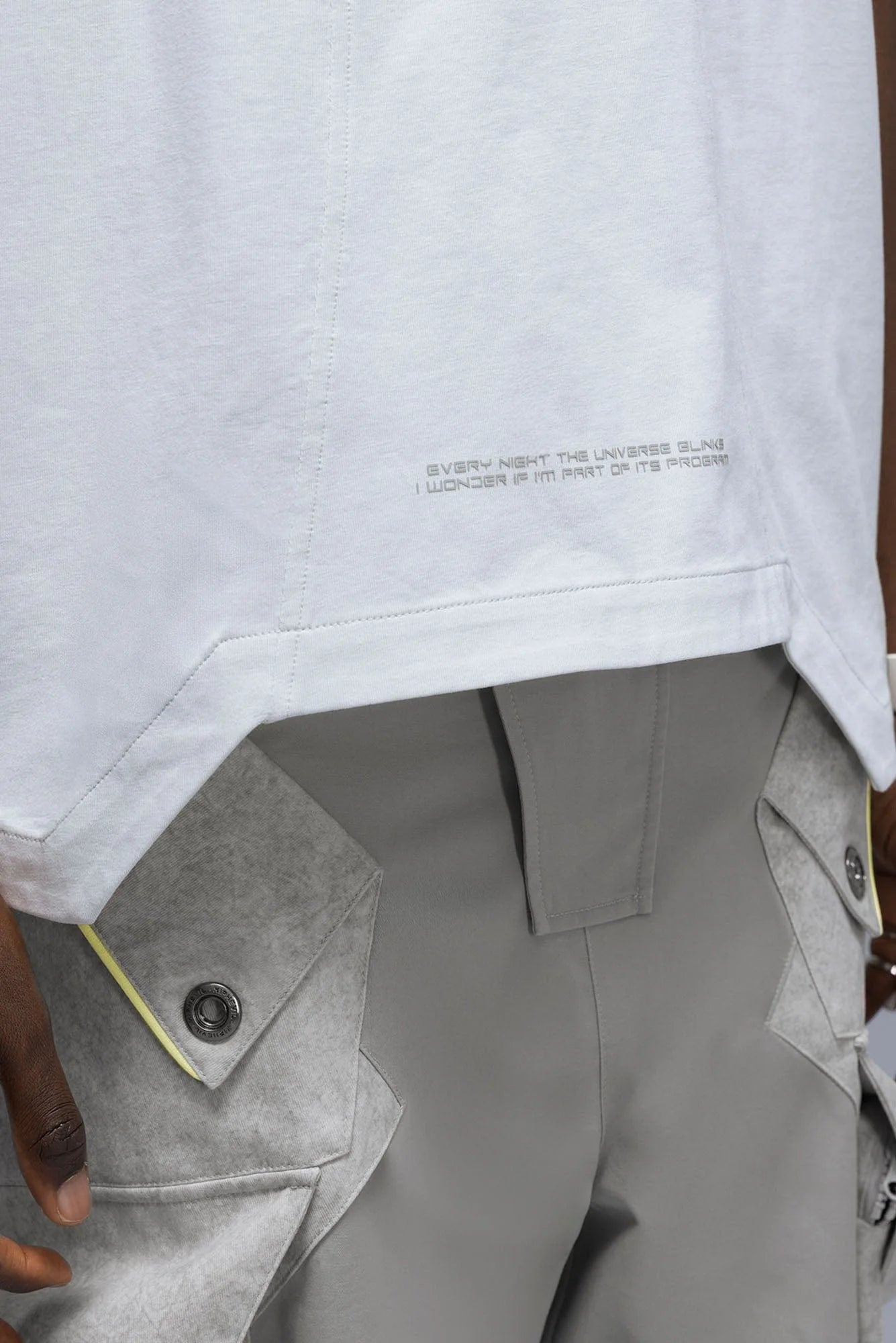 XIPHEVIL Curve Spliced Quick-Dry Sorona T-Shirt Ice