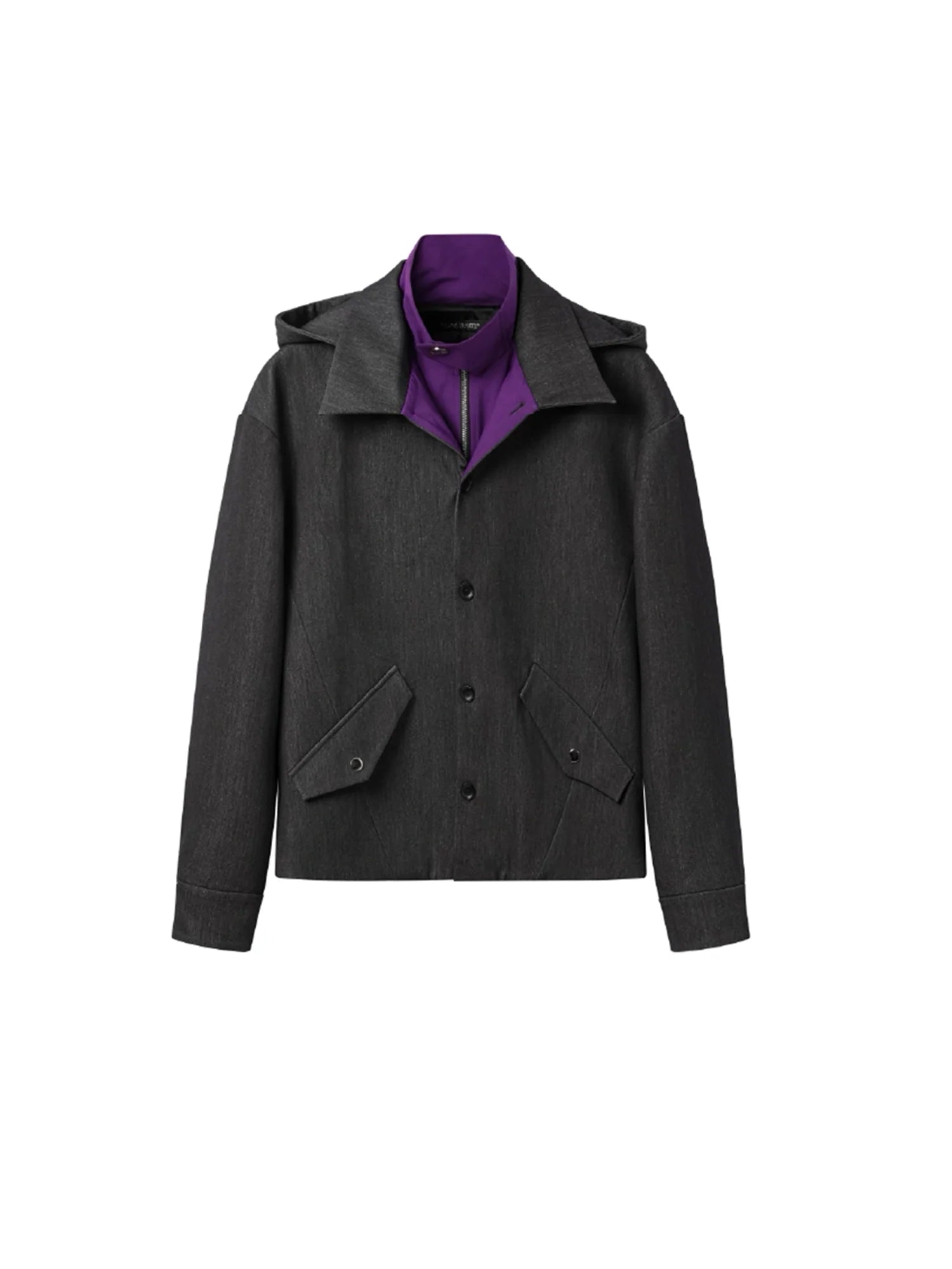 ALVNG AR ANTS Tech Contrast Split-Panel Hooded Jacket