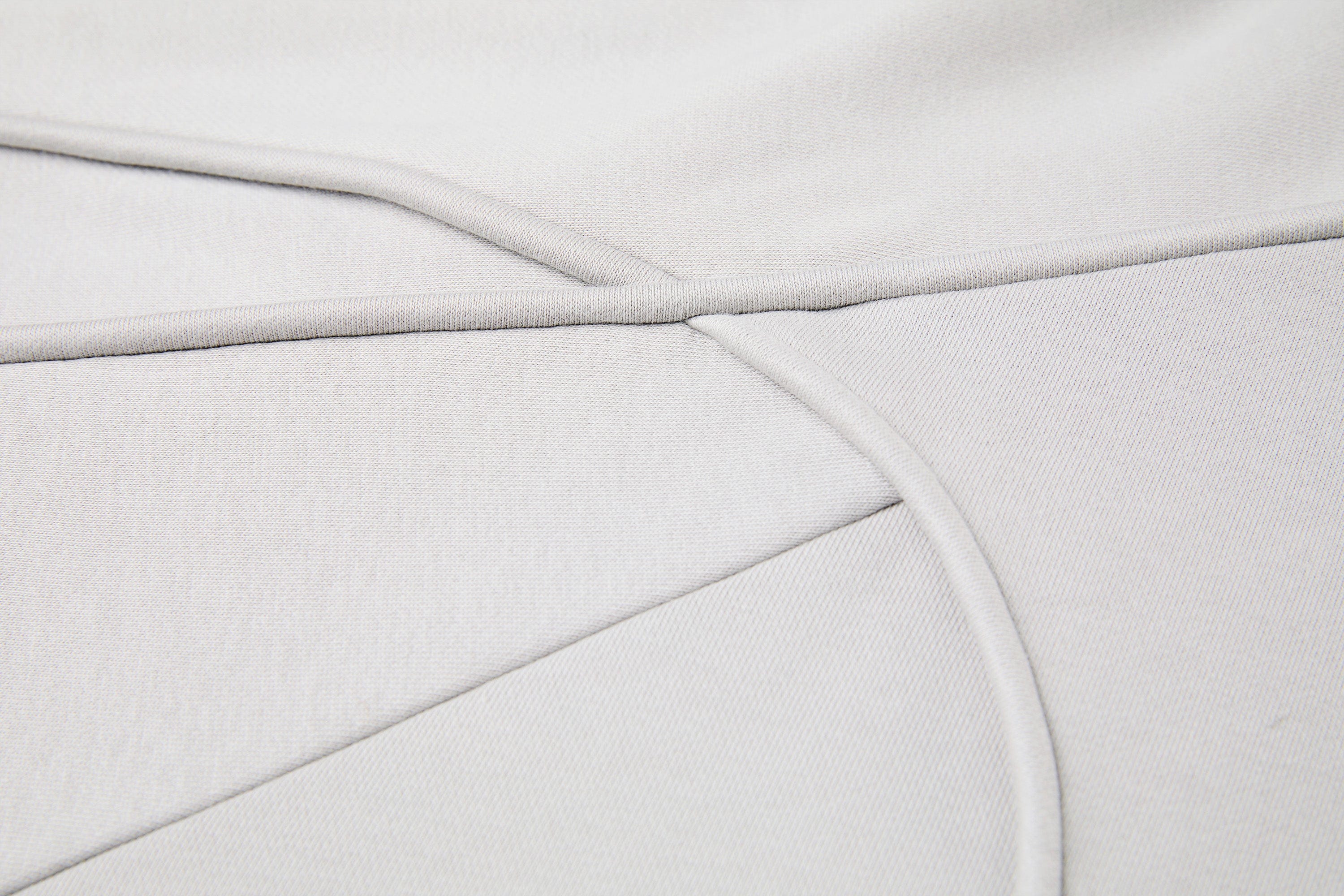 ORGANIC EMOTION Curved Panel Drawstring-Hem Zip-Up Hoodie