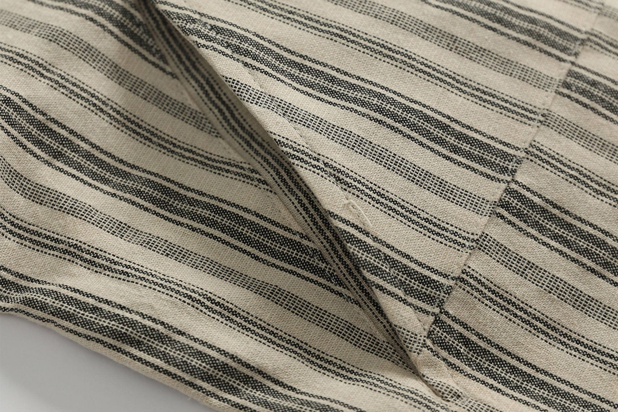 ERROR CODE ROBOT Paneled Striped Spliced Shirt