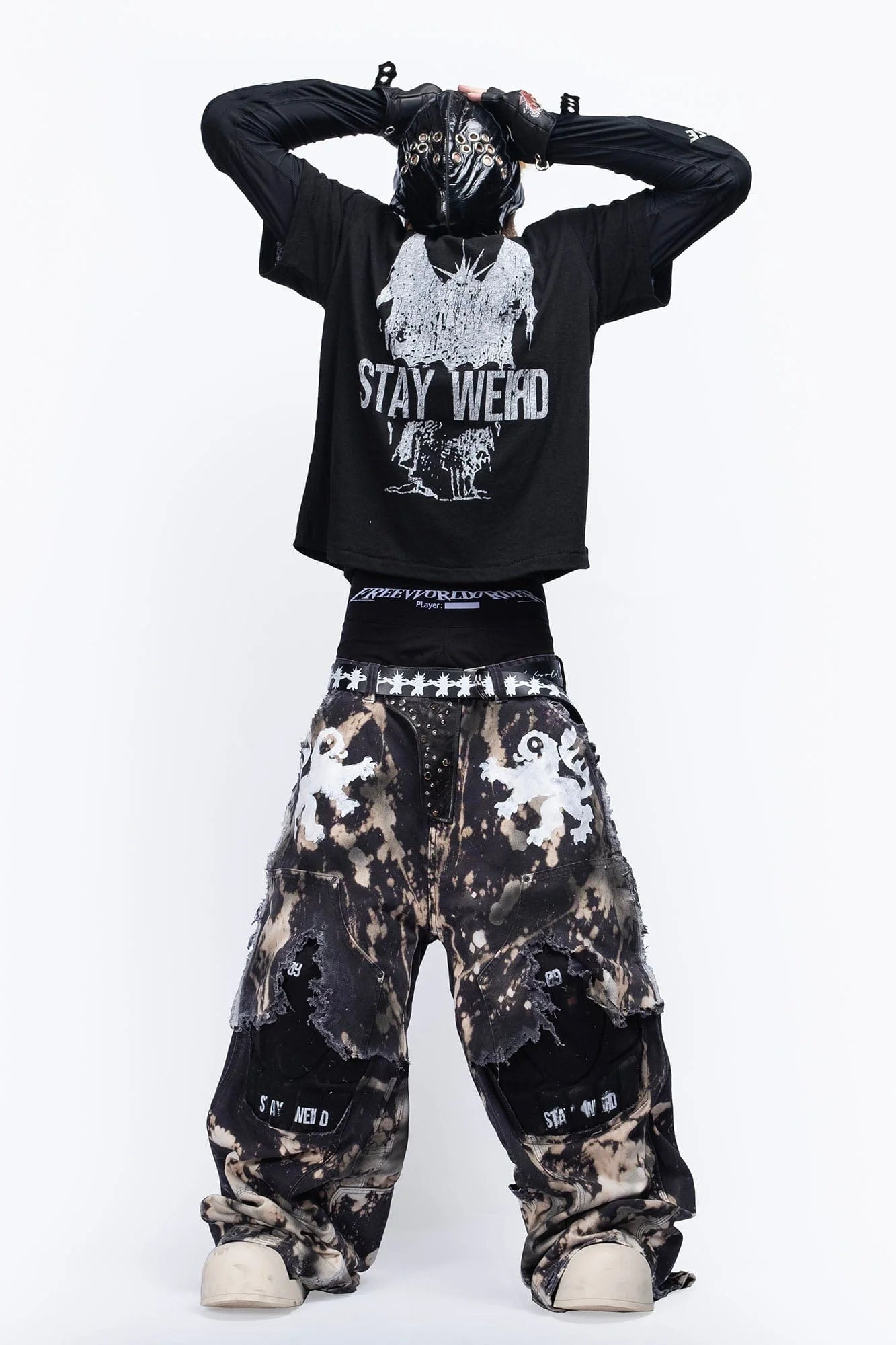 FVVO Stay Weird Graphic Punk T-Shirt