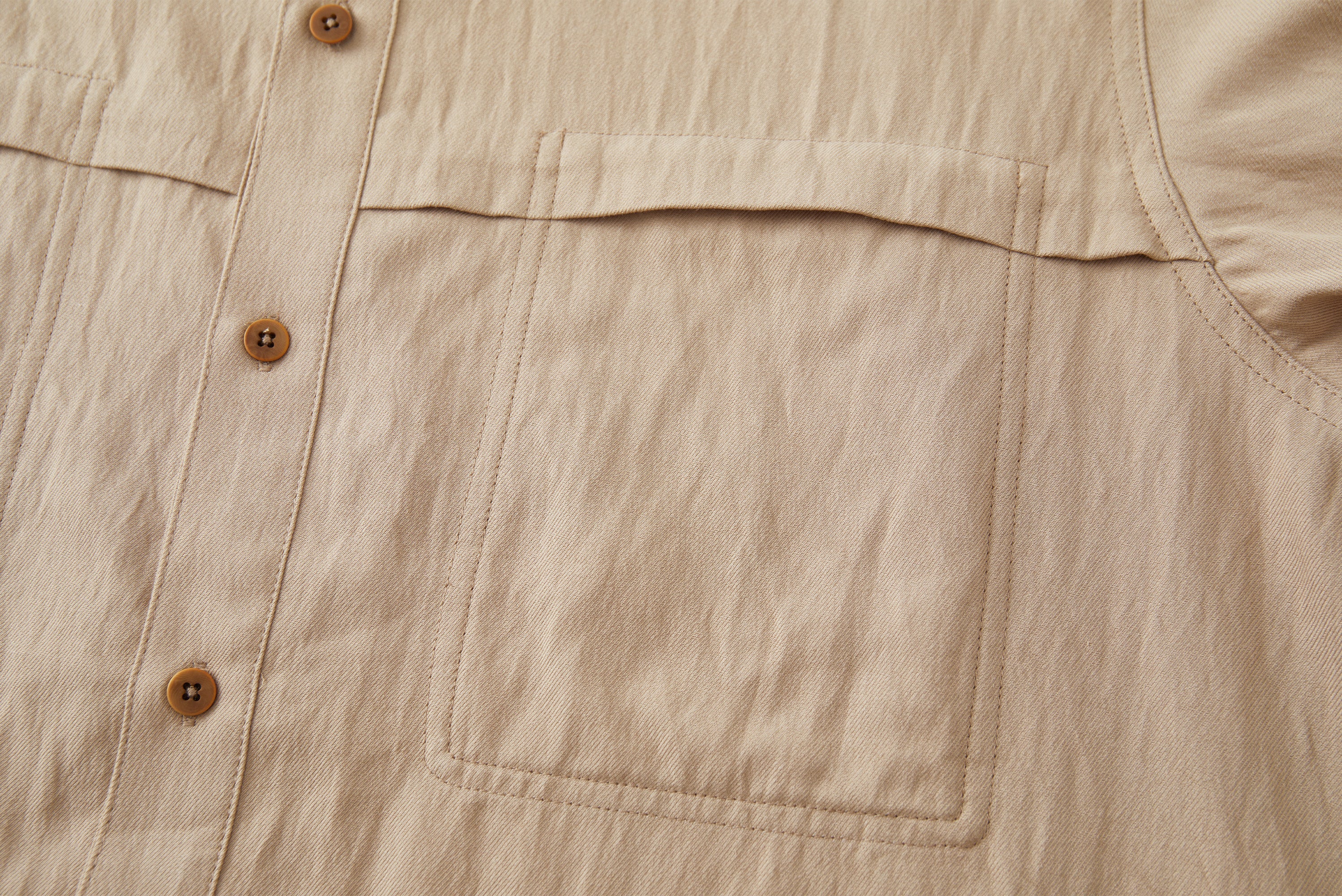 OPICLOTH Minimal Stitch Tencel-Blend Shirt